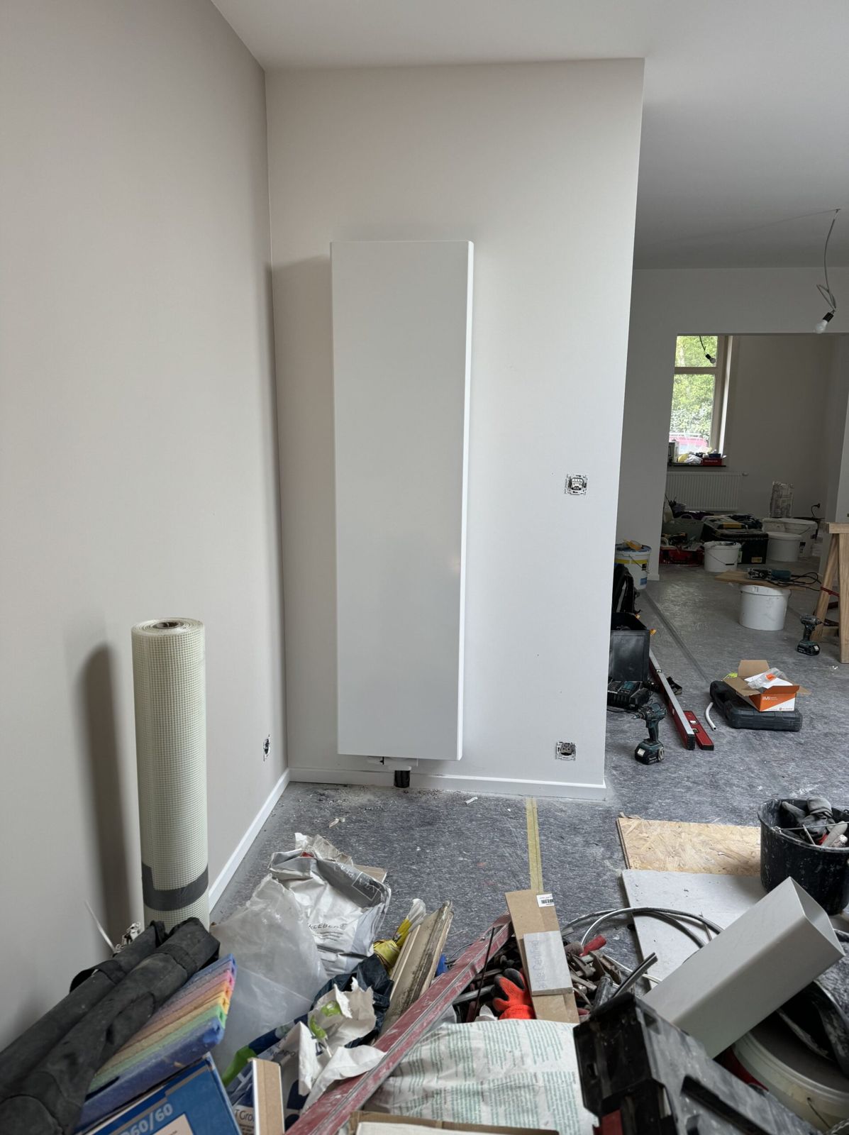 Pose d'un nouveau parquet lors d'une rénovation intérieure en Brabant wallon